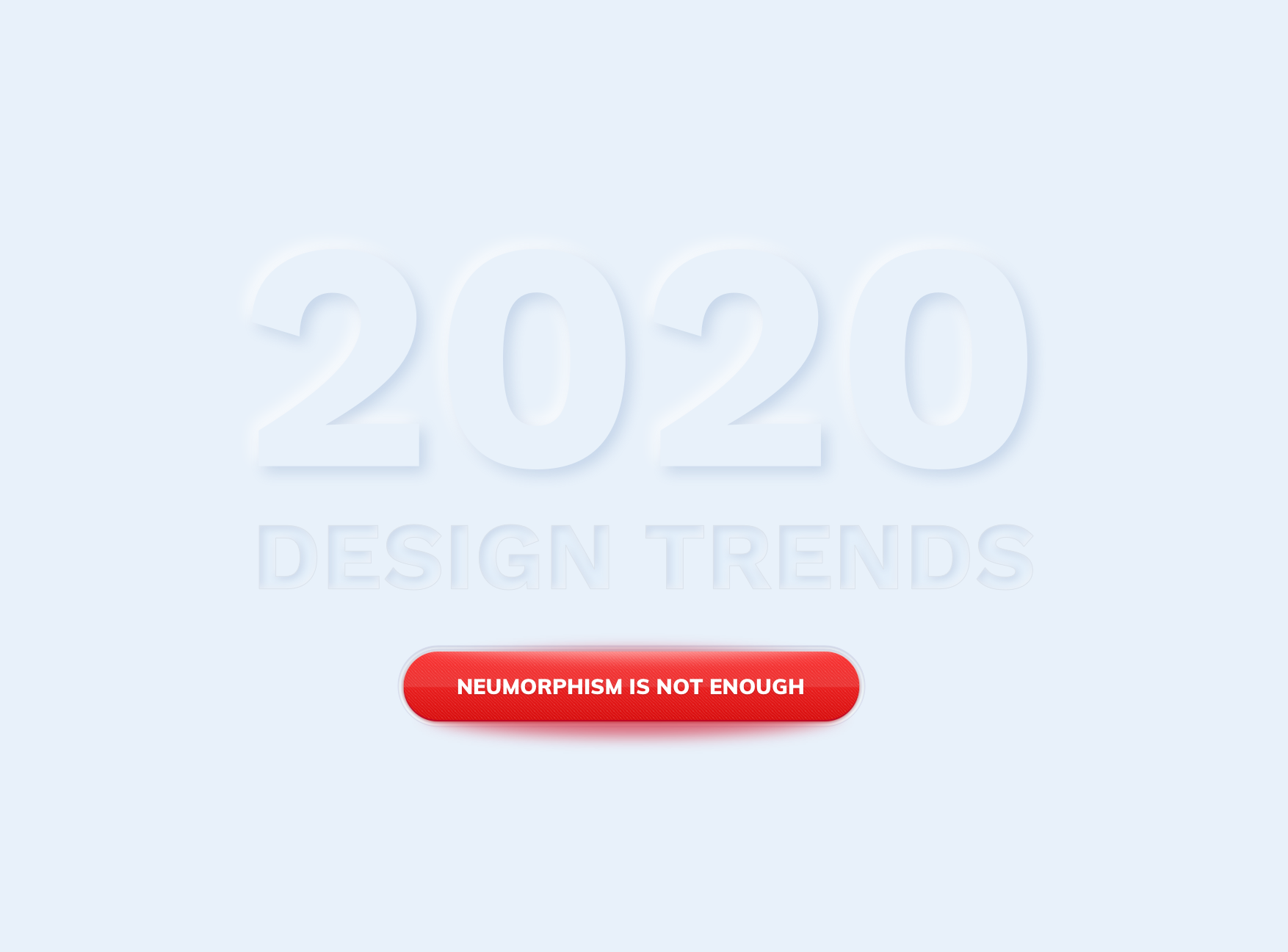 Le neumorphism, la nouvelle tendance design de 2020 ?