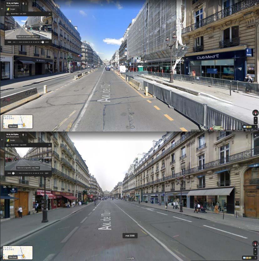 Capture d’écran 2021-09-29 145753 Photo avan/après d'une rue sur google street view